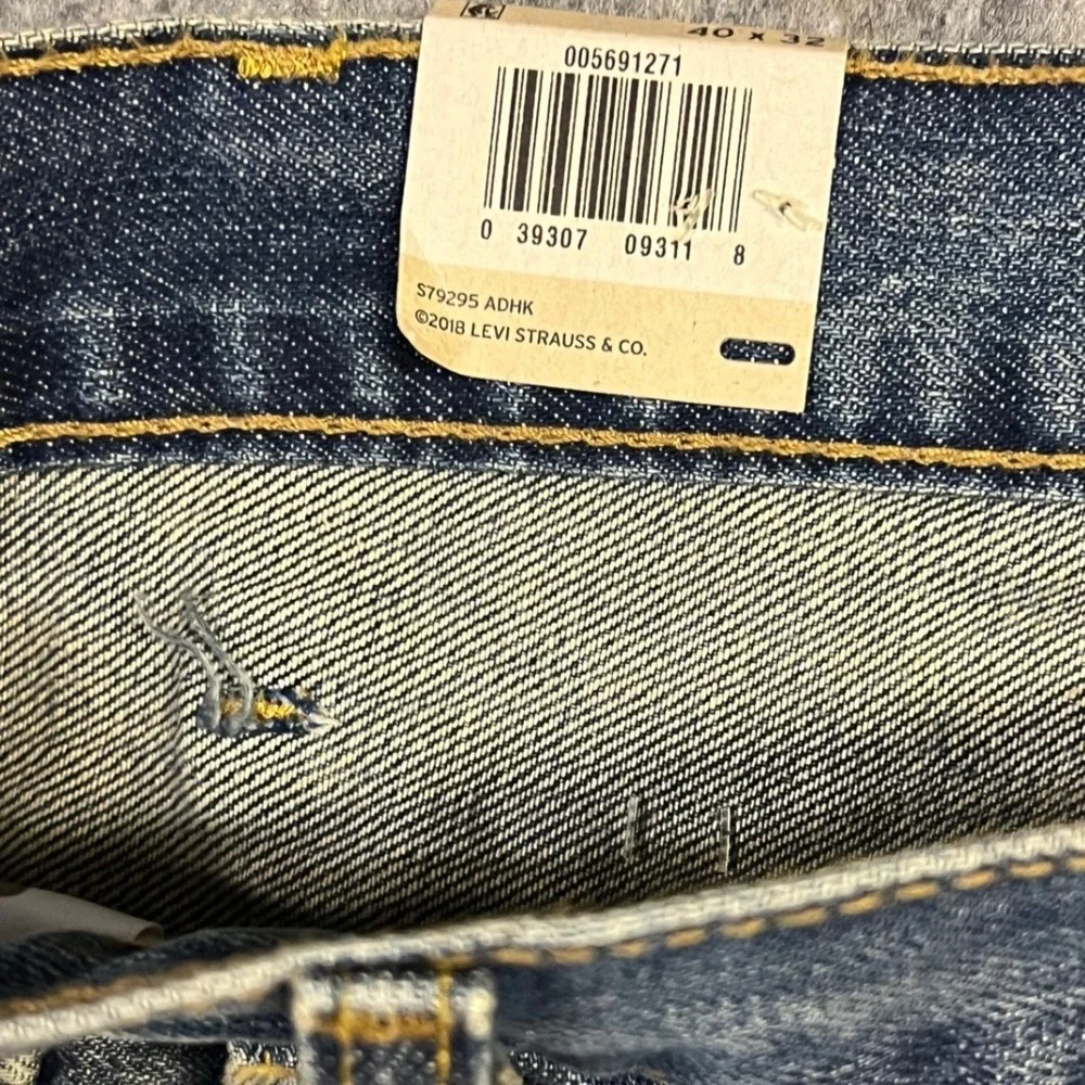 Levis 569 Jeans Mens 40x32 Medium Wash Blue Loose Straight Leg Denim New Classic